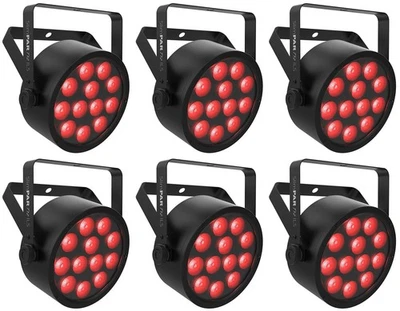 (6) Chauvet DJ SlimPAR T12 ILS RGB LED D-Fi USB DMX Par Stage/Party Wash Lights - Image 1 of 4