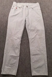 Polo Ralph Lauren Pants Mens 32x30 Blue 650 Straight Fit 5 Pocket Flat Front - Picture 1 of 9