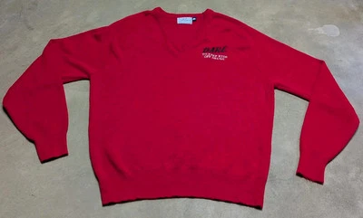 Vintage Pinnacle D.A.R.E. Sweater Red Made In USA XL - Image 1 of 4