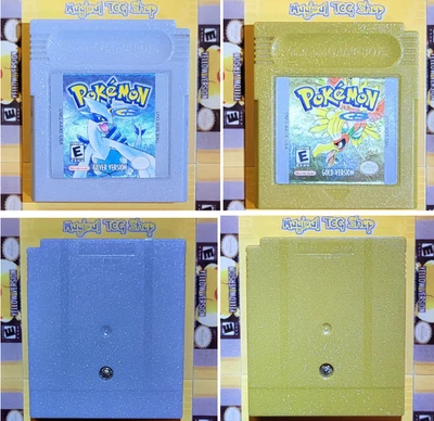 Pokemon Silver Version and Gold Version Original Game Boy Cartridges Nintendo - Image 1 of 4