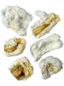 Natur-Bio Pelzige Kaninchenhaut Hundeleckerli Kauen Hypoallergen & Verdauungsmittel 250g - Bild 1 von 7