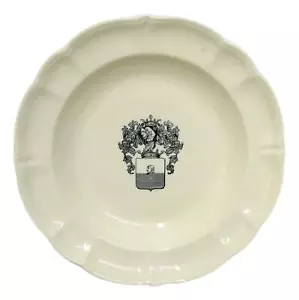 antique collectible ceramic dish heraldic coat of arms ski lava andlovitz (3) - Picture 1 of 3