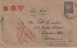 1944 Australia censored cover sent from Army PO to Brisbane - Picture 1 of 2