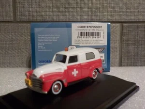 Chevrolet Panel Van - Ambulancia - Oxford Diecast 1/87 Nuevo 87cv50001 Modelo Van - Imagen 1 de 5