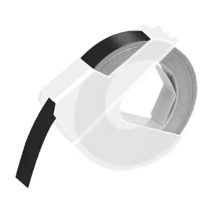 1PK For DYMO Organizer Xpress Label Maker 3D Embossing Tape 520109 Black 3/8" - Picture 1 of 8