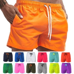 Mens Liner Shorts Summer Beach Hawaiian Drawstring Elastic Waist Short Pants Hot - Picture 1 of 27