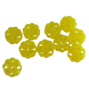 10 NEW LEGO Hero Factory Weapon Barrel,2 Pin Holes,3 Axle Holes Trans-Neon Green - Picture 1 of 1