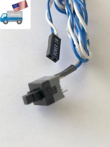 New PC Case Front Panel On/Off Switch Power Push Button Cable to ATX Motherboard - Picture 1 of 12