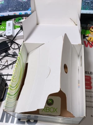 Microsoft Xbox ^EMPTY^ 360 Console WORN Box w/Sticker-Exact One-Tears-PARTS-READ - Image 1 of 4