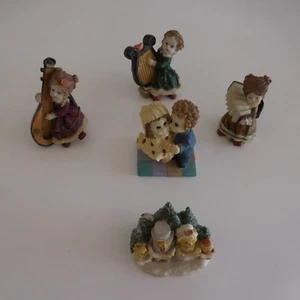 5 Figurines Musicians Dance Of Couple Family Resin AFIBEL - Zdjęcie 1 z 12