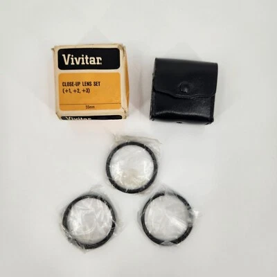 55mm - Vivitar Close-Up Lens set of 3 Lenses (+1, +2, +3) - Image 1 of 3