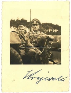 Orig. Foto mit O.U. Offizier Heinrich Krajewski Pz.Rgt.2 in EISENACH Thüringen - Bild 1 von 1
