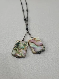 Abalone Muschel Halskette 2 Anhänger - Bild 1 von 4