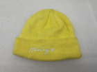 Lemon Yellow Hurley Signature Script Cuff Beanie Girls Winter Hat