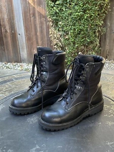 Danner Tactical Boots Black Leather Canvas Women’s Size 7 M Made In USA - Picture 1 of 15