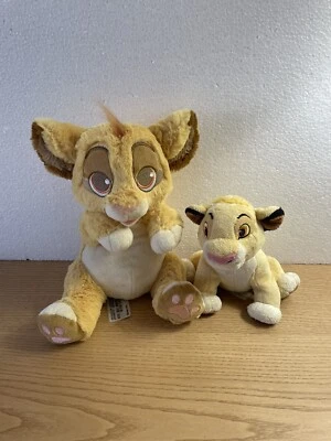 Baby Simba Plush Lion King Disney Parks Disney Store Stuffed Animal Toy Lot of 2 - Image 1 of 4