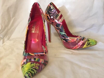 RED KISS Women’s shoes   RED MULTI cutouts size 7 - Image 1 of 4