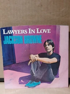 JACKSON BROWNE- LAWYERS IN LOVE-VINYL RECORD PICTURE SLEEVE 45 R.P.M  - Picture 1 of 4