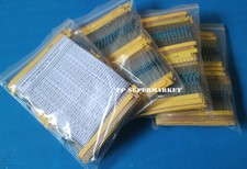 64 values 1280pcs 1 ohm - 10M ohm 1/4W Metal Film Resistors  Assortment Kit 