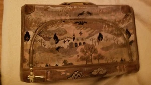 Vintage französisches Reisegepäck aus erster Hand großer Gobelin Koffer - Bild 1 von 5