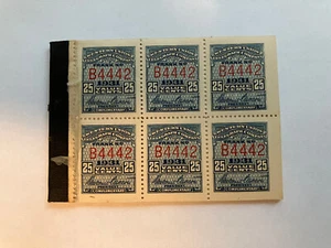 1931 WESTERN UNION TELEGRAPH STAMP BOOKLET W/ 42 STAMPS 5 & 25 CENTS - Picture 1 of 1