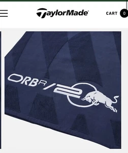 NEW Taylormade X Red Bull Racing Golf Towel 2024 Tour 2nd Oracle Collection - Picture 1 of 3