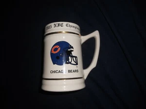 Vintage 1985 Chicago Bears NFL Football NFC Champs Tankard Mug Super Bowl XX - Picture 1 of 9