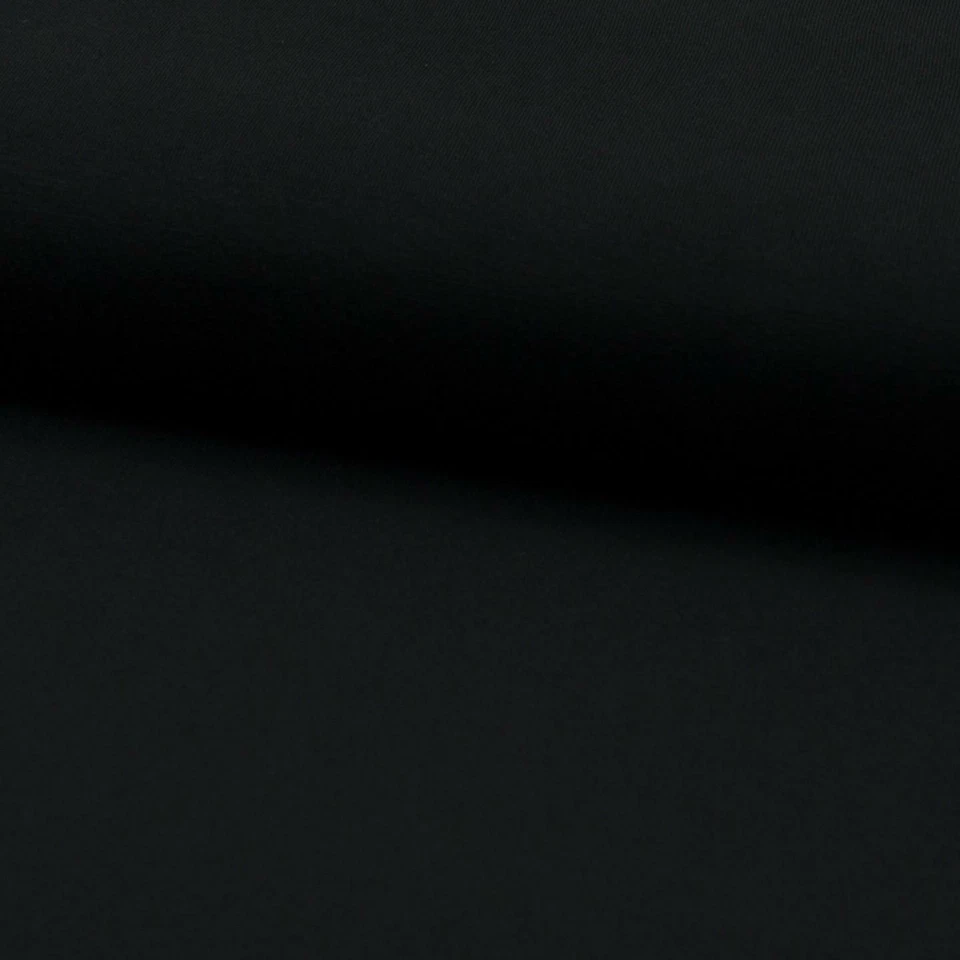 Plain Bamboo Jersey Fabric Material - BLACK - Image 1 of 1