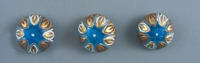 COLORFUL GLASS CLOTHING BUTTON - SET OF 3 - Image 1 of 3