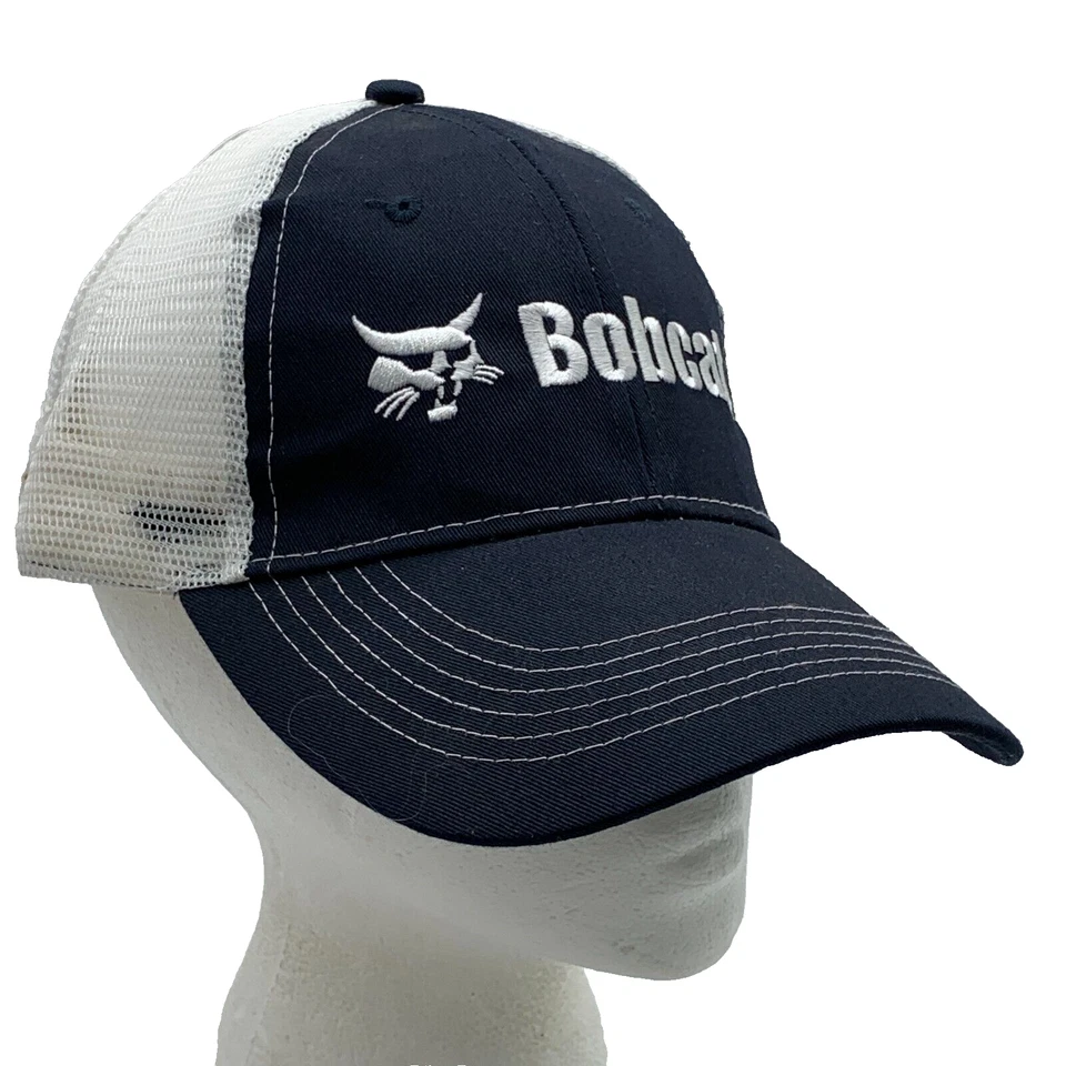 Bobcat Hat Mesh Back Adjustable Ball Cap Baseball Construction Farm Ranch Z1 - Image 1 of 4