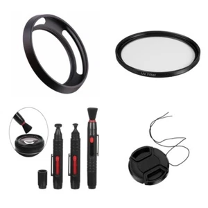 40.5mm Camera Bundle Slim Metal Lens Hood UV Filter Cap Brush For Samsung Camera - Bild 1 von 8