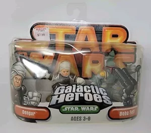 Figuras de acción Star Wars Galactic Heroes Dengar Boba Fett nuevas selladas Hasbro 2004 - Imagen 1 de 15