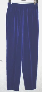 MAGGIE SWEET Women's Pull On Pants Dark Royal Purple Size M - Picture 1 of 3