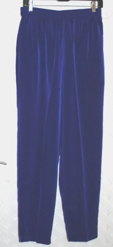 MAGGIE SWEET Women's Pull On Pants Dark Royal Purple Size M - Image 1 of 3