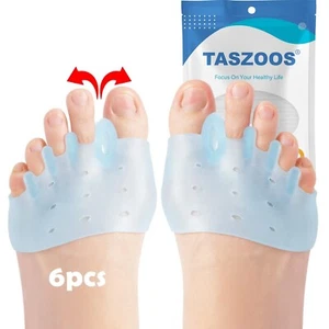 Toe Separators, (3 Pairs, Blue)Toe Spacers, With Soft & Breathable Metatarsal... - Picture 1 of 6