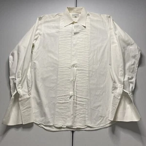 Vintage Barney’s New York USA Men’s Tuxedo French Cuff Dress Shirt Size 15.5 35 - Picture 1 of 10