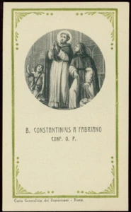 santino-holy card B.COSTANZO DA FABRICANO - Bild 1 von 1
