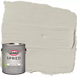 Glidden Spred Grab-N-Go Interior Wall Paint, Gray, Flat, 1 Gallon New Upgrade - Picture 1 of 9