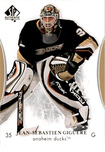 2007 SP Authentic #94 Jean-Sebastien Giguere Anaheim Ducks