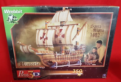 Vintage Wrebbit Puzzle 3D Santa Maria 1492 - 350 Pieces. Still Sealed. Unopened - Image 1 of 4