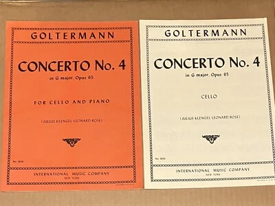 Goltermann: Concierto nº 4 en sol mayor op. Piano para violonchelo 65 de Klengel (IMC # 1606) Foto 1 de 4