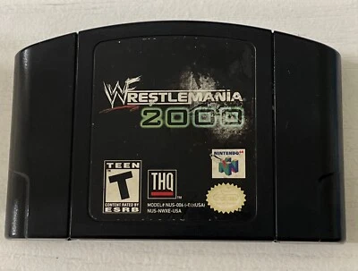 WWF Wrestlemania 2000 (NES 64, 1999) Nintendo 64 - Authentic, Tested & Working - Image 1 of 4