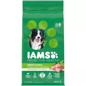IAMS Proactive Health Chicken and Whole Grain Flavor Minichunks Dry Dog Food7lbs - Picture 1 of 4