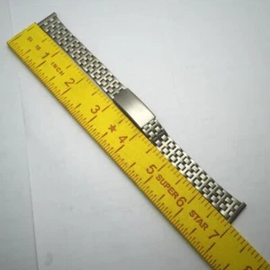 16 mm Titanium Railroad Unisex Watch Bracelet - Picture 1 of 6