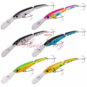 Confezione da 6 esche per minnow da pesca multiarticolate esca galleggiante traino - Foto 1 di 9