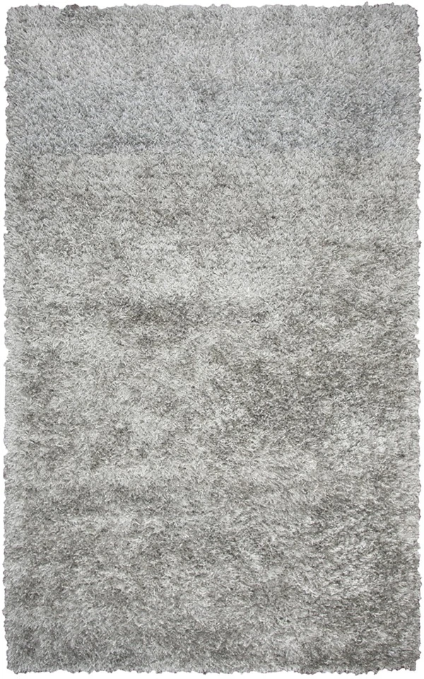 3x3 Rizzy Rugs Gray Solid Monochrome Plush Door Mat Round UR344A - Aprx 3' x 3' - Image 1 of 3