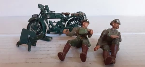 BRITAINS 00262 CLYNO MOTORCYCLE AND MACHINE GUNNER WITH 2 RIDERS - SPARES/REPAIR - Picture 1 of 17