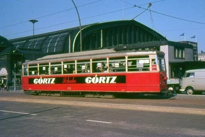 Originaldia Straßenbahn Hamburg ,Wagen 3056, am Hbf, 1966 - Picture 1 of 2