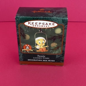 Hallmark Tweety Looney Tunes 2001 Miniatur Weihnachtsschmuck Neu im Karton - Bild 1 von 2