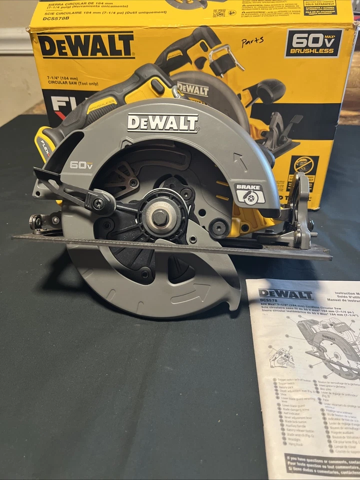 Dewalt DCS578B FlexVolt 60V 7-1/4" Brushless Cordless Circular Saw Not Working - Image 1 of 4